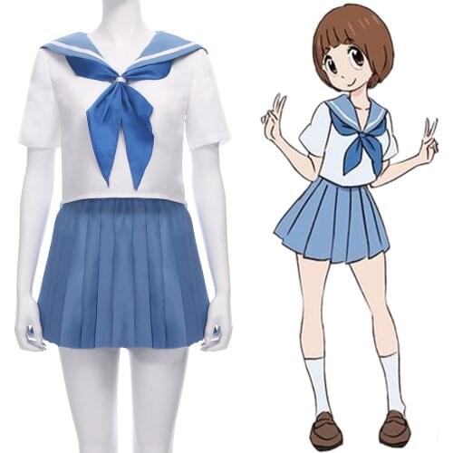 KILL la KILL Mako Mankanshoku Cosplay Costume Adult Girls School Uniform Sailor Dress Carnival Party Fancy Suit Tops Skirt Tie