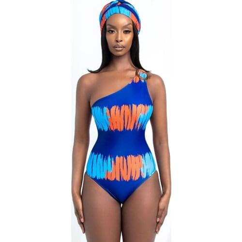 One Shoulder Swimsuit One Piece Swimming Suit for Women Cut Out Back Monokini Bathers Bathing Suit Beach May Bikini 2021