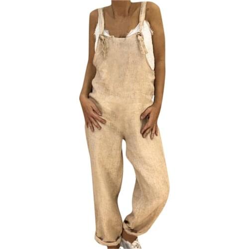 Summer clothes for women 2021 overalls plus size jumpsuits elegant Wide pants Dungarees strap jumpsui Female harajuku Large size
