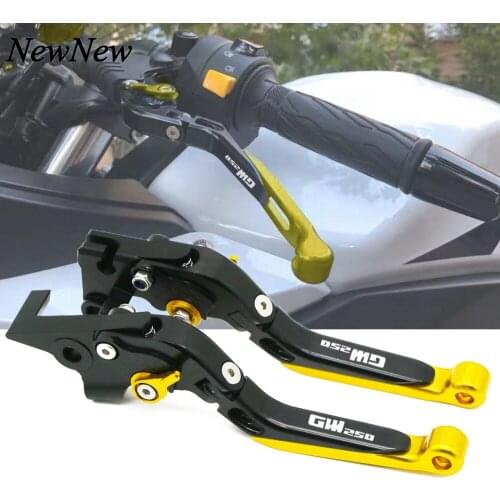 Motorcycle Accessories CNC Adjustable Folding Extendable Brake Clutch Levers For Suzuki GW250 GW 250 2011 2012 2013 2014 2015