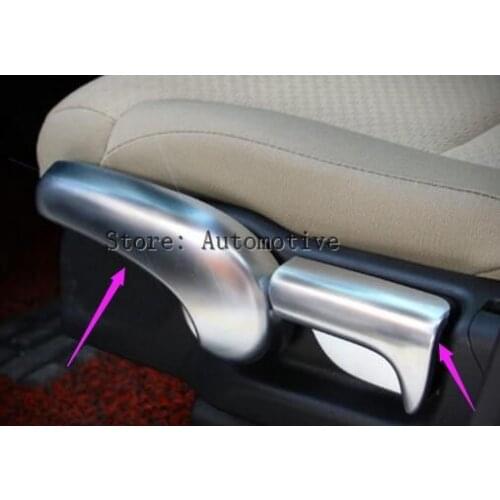 Fit For Honda CRV CR-V 2012 2013 2014 2015 2016 ABS chrome seat adjustment knob button switch trim panel trim frame 3pcs