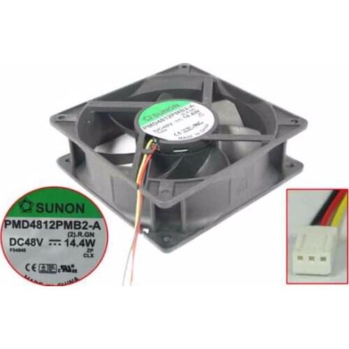 SUNON PMD4812PMB2-A (2).R.GN DC 48V 14.4W 120x120x38mm 3-wire Server Cooling Fan