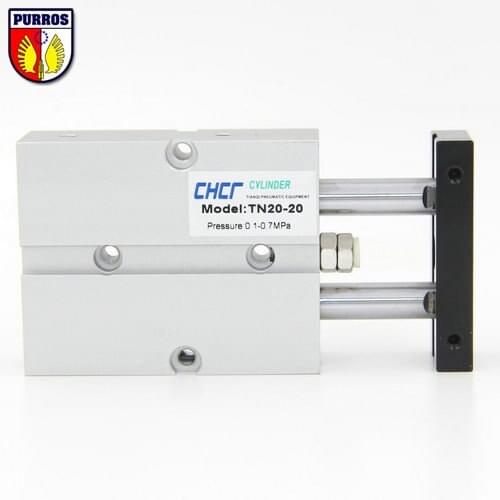 TN TDA 16 Double Rod Cylinder, Bore: 16mm, Stroke: 45/50/60/70/75/80/100mm