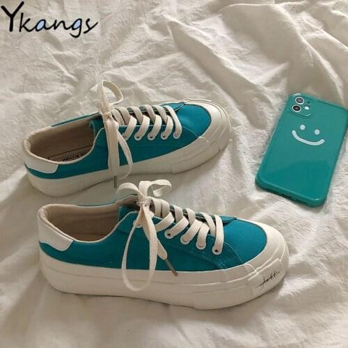 White Canvas Shoes with Soles Stitching Summer Breathable Low-cut Women Vulcanized Shoes Outdoor Lace-up Ladies Vulcanized Shoes