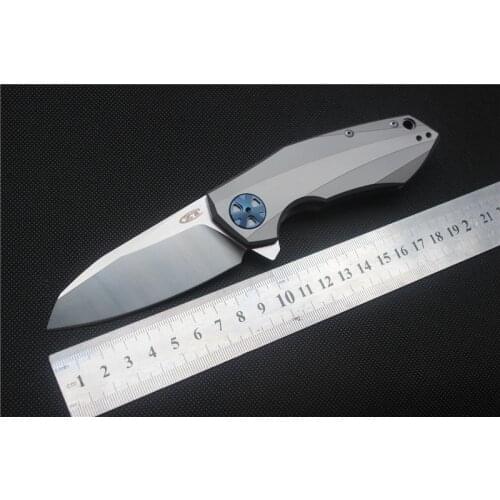 ZT0456 hunting knife folding blade D2 TC4 handle bearing pocket knife Tactical EDC outdoor camping fishing Survival tool gift