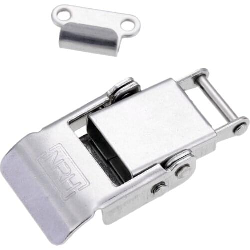 1Pc 67*30mm Stainless Steel Luggage Hardware Lock Bags Toggle Latch Catch Wooden Box Toolbox Buckle Furniture Hardware