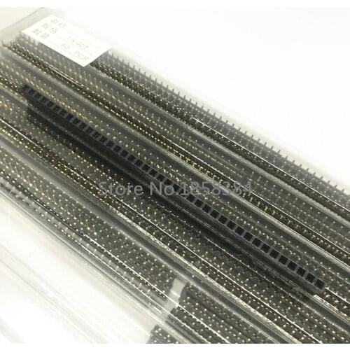 10PCS 2.54mm 40 Pin Stright Female Single Row Pin Header Strip PCB Connector