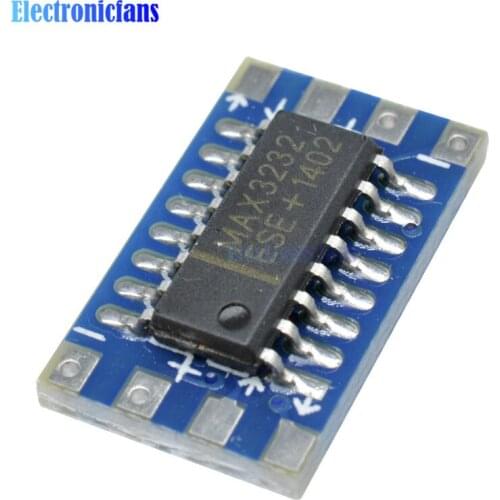 10PCS Serial Port Mini RS232 to TTL Converter Adaptor Module Board MAX3232 115200bps