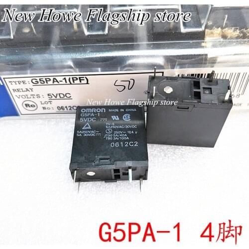 2pcs/lot New and original G5PA-1 5VDC 4PIN 5V 5A250VAC / 30VDC