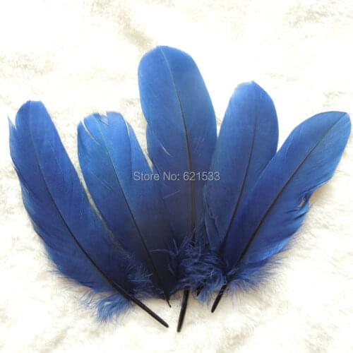 200PCS/lot!Navy Blue/Dark Blue Goose Satinette Loose Feathers Soft Bulk Wholesale Supply Lots Design Hair Crafts Costume