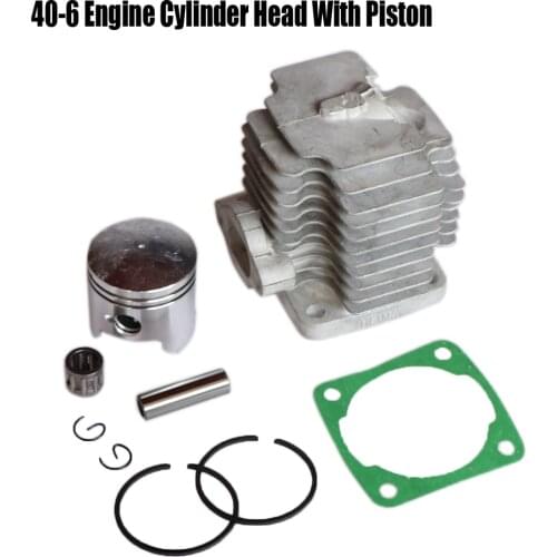 40-6 Engine Cylinder Head With Piston Pin Full Kit For 2 Stroke 47CC Mini Dirt Bike ATV Quad Pocket Bike