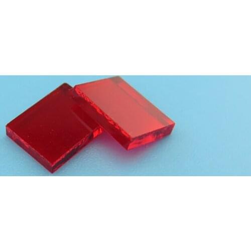 625nm-665nm Square High Transmittance Red Light Through-beam Filter Lens 635-650nm Bandpass Narrowband Red Filter