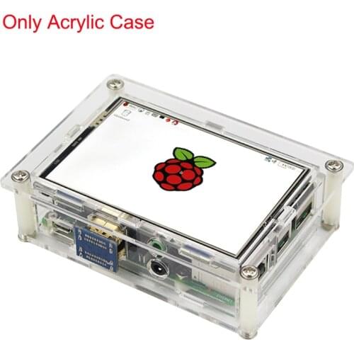 Raspberry Pi Acrylic Case for 3.5 inch Touchscreen LCD Display Box for Raspberry Pi 4 Model B/3B+/3B