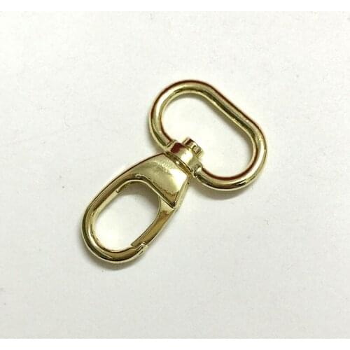 Shiny Gold Swivel hook Purse hook , 20mm swivel snap hook