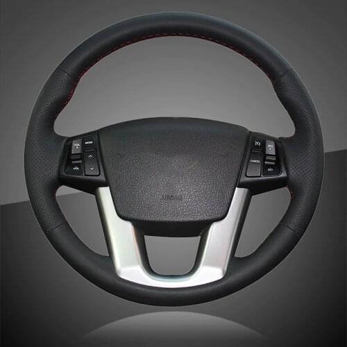 Car Steering Wheel Covers for Kia Sorento 2009-2014 Kia Cadenza K7 2011-2015 Interior Auto Braid On The Steering Wheel Cover