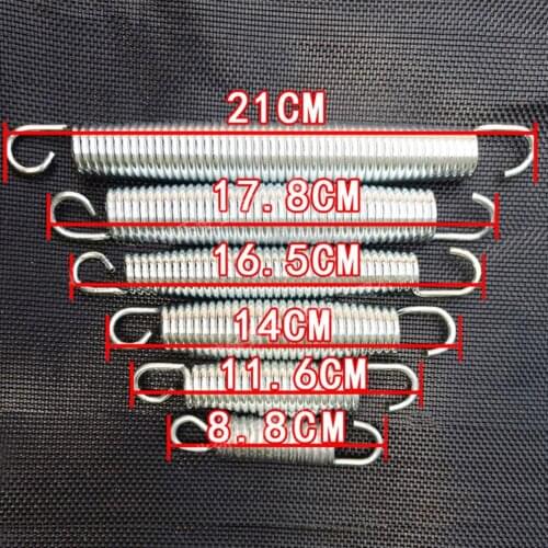 10PCS Children Trampoline springs Jgalvanized steel umping bed stretching spring For 4.57feet/5.51fft/6.5feet/7.01feet/8.27eet