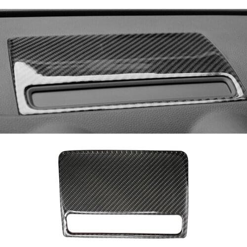 For Audi A3 S3 2014 2015 2016 2017 2018 Carbon Fiber Car Center Control Navigation Screen Panel Dashboard Frame Cover Trim