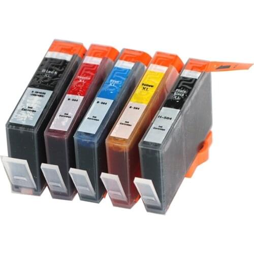 UP 15pcs 564 XL ink cartridge compatible for HP564 for 4620 6520 7520 5520 3520 5380 6380 D5460 B8550 with chip full ink