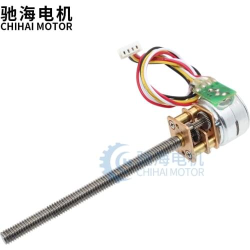 Chihai Motor CHS-GM12-15BY 55mm Shaft M4 Micro 15mm 2-phase 4-wire Mini Full Metal Gearbox Gear Stepper Motor for DIY Robot