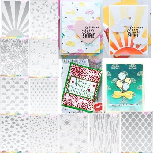 Background Mask Stencil plastic graduation for diy scrapbook / album decoration embossed diy paper card B012