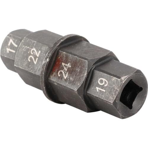 Motorcycle Wheel Axle Removal Tool 17/19/22/24mm Spindle Disassembly Hex Key Aluminum Alloy Motorcycle Axle Tool