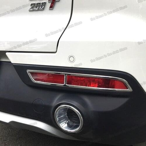 Lsrtw2017 Car Rear Foglight Lamp Frame Trim Cover Chrome Styling for Trumpchi Gac Gs3 2017 2018 2019 2020 2021 Accessories Auto