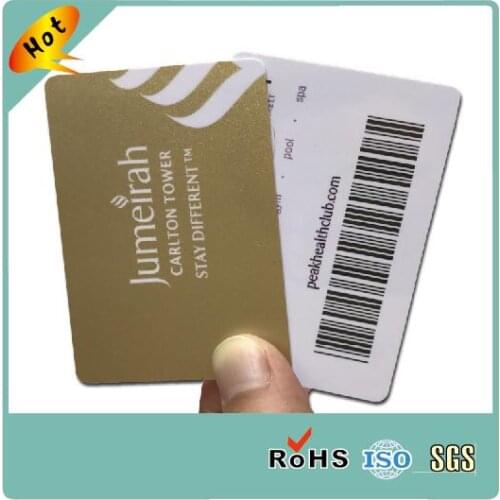 Custom Made CR80 Pvc Plastic Loyalty Card Barcode Membership Card