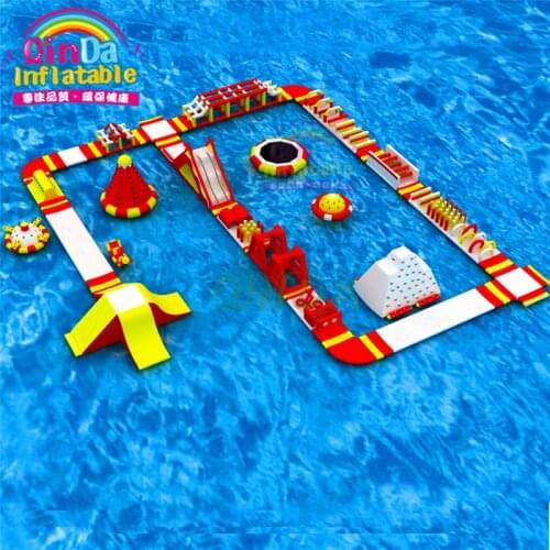 Aqua Park game Inflatables water park large inflatable floating island