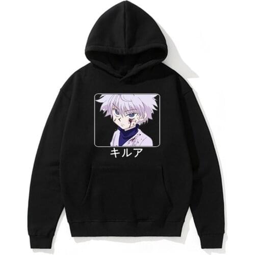 2021 New Japanese Anime Killua Leorio Kurapika Gon Hisoka Pullover Hoodie Streetwear Top Fashion Hoodie Mens Oversized Sweatshi