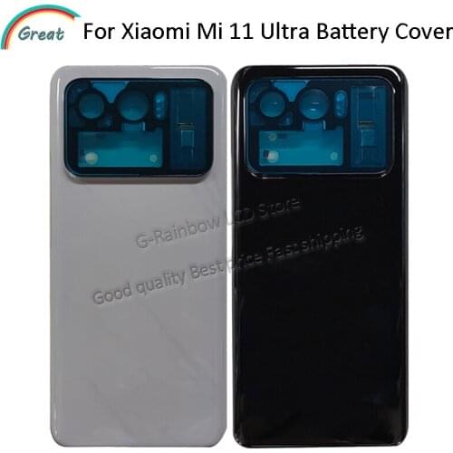 New Back housing For Xiaomi Mi 11 Ultra Battery Back Cover Rear Door Housing Replacement For Mi11 Ultra Case