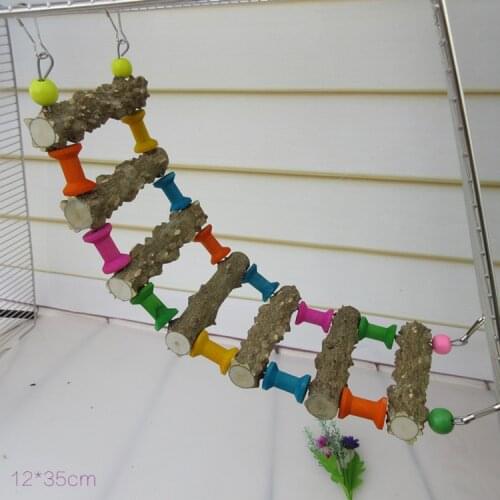 Parrot supplies toy bird Natural Pepper Wood climbing ladder Parrot bite toy Swing stand stand bar cloud