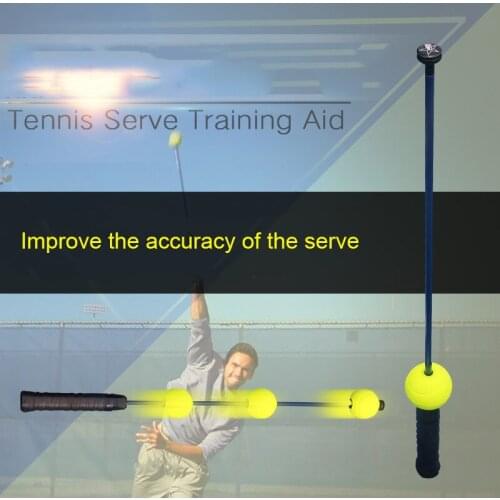 Professional Tennis Practice Aids Tennis Serve Trainer Equipment Sports Accessories Portable Self-Duty Tennis Ball Training Tool