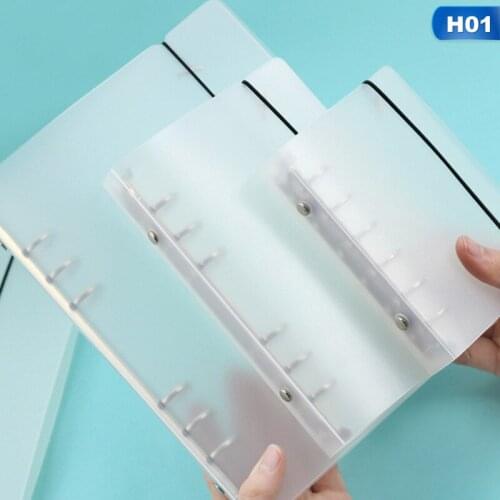 A7 A6 A5 Transparent Loose Leaf Binder Notebook Inner Core Cover Note Book Planner Office Stationery Supplies