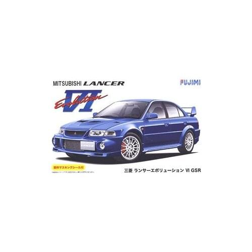 Fujimi Plastic Assembly Car Model 1/24 Scale Mitsubishi Lancer Evolution VI GSR Adult Collection DIY Assembly Kit 03923