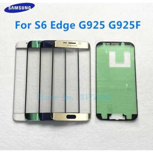 Touch Screen Glass For Samsung Galaxy S6 Edge G925 G925F Touchscreen LCD Display Outer Glass Lens Phone Spare Parts Replacement