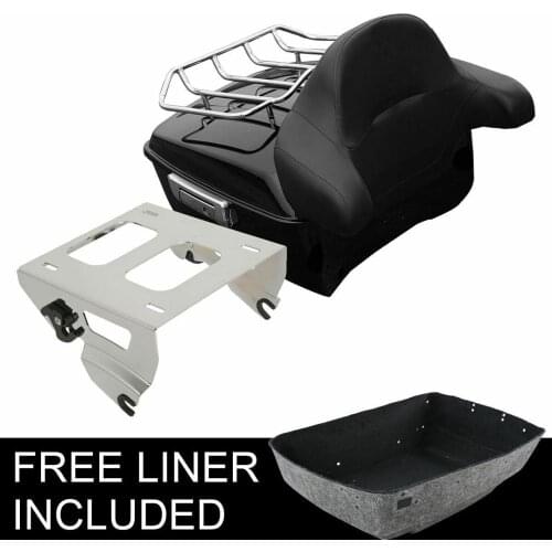 Motorcycle King Pack Trunk Backrest Solo Mount Rack For Harley Tour Pack Touring Electra Glide Street Glide Road King 2014-2020
