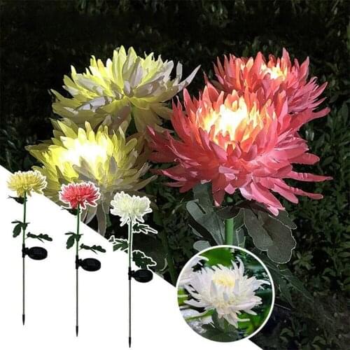LED Solar Waterproof Chrysanthemum Light Is Suitable for Romantic Decoration Atmosphere Lights In Lawn Garden Terrace Corridors