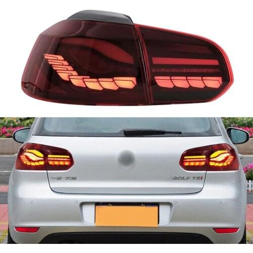 Tail Light Taillights for Volkswagen VW Golf 6 MK6 R20 2009 2010 2011 2012 2013 Trailer Rear Lights Led Stop Signal for Cars Fog