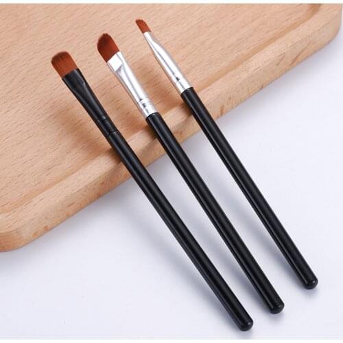 1 Pcs Black Eye Shadow Brush Portable Eye Face Nose Brushes Concealer Eyebrow Eyeliner Blush Powder Makeup Brush for Beginners