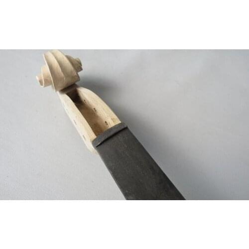 1pcs maple wood unfinished 16" viola neck with the ebony viola fingerboard