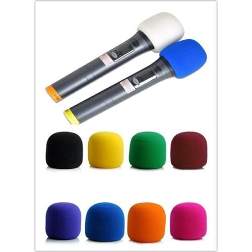 1pc Mix Colors Sponge Microphone Set Replacement Foam DJ Stage Windshield Wind Shield Cover Thick Washable