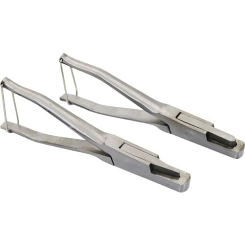 1 Pcs Stainless Steel U-shaped And V-shaped Ear Tongs Pliers Missing Pig Ear Tag Pliers Pig Equipment Farm Animals