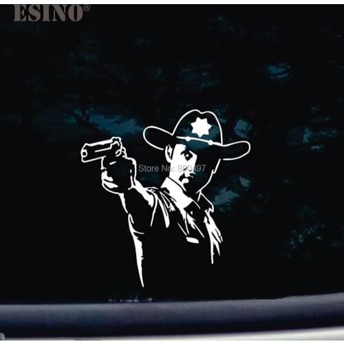 10 x Newest Design The Walking Dead Reflective Creative Auto Decal Cartoon Car Sticker Bumper Body Decal Creative Pattern Vinyl