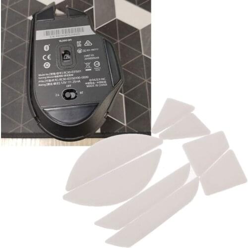 2 Sets/pack Tiger Gaming Mouse Feet Mouse Skate For Razer Basilisk X HyperSpeed Mouse White Mouse Glides Curve Edge C26
