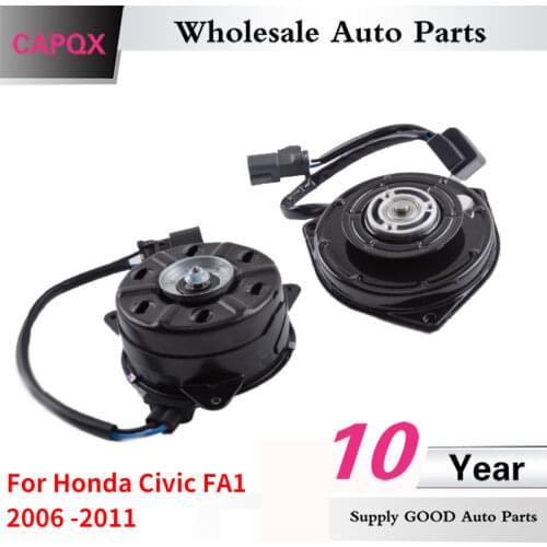 CAPQX 2PCS Condenser & Radiator Cooling Fan Motor FOR HONDA CIVIC FA1 2006 2007 2008 2009 2010 2011 19030-RNA-A51 38616-PWA-J01