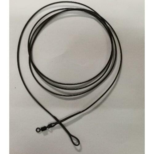 2PCS Wise Tackle 70 CM Lead Free Leaders with Standard Rolling Swivels-Leadcore Alternatives-45 LB-Fast Sinking
