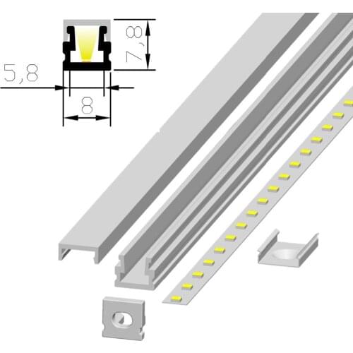 30pcs(60m) a lot, 2m per piece Anodized diffuse/clear cover slim aluminum led channel for led strips light