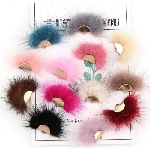 DIY 4pcs Fan Shape feather Pendant tassel Earrings Jewelry DIY Making Accessories