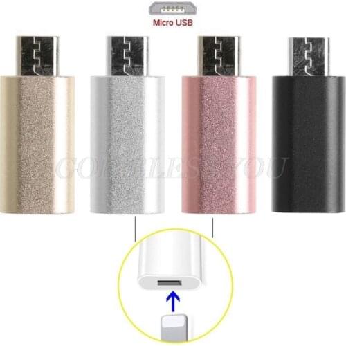 8-Pin For Lightning Female To Micro USB Male Adapter Converter For Android Phone Drop Shipping