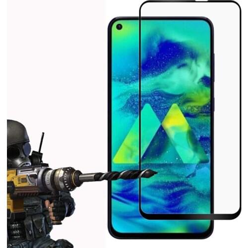 9H 3D Full Cover Glass For SAMSUNG Galaxy M10 M20 M30 Black Tempered Glass For SAMSUNG M40 M50 Full Glue Screen Protector Film